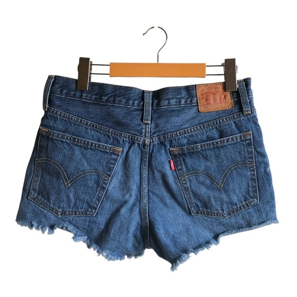 Levi’s 501 Mid Rise Jean Shorts Size 28 Echo Park - Picture 6 of 12